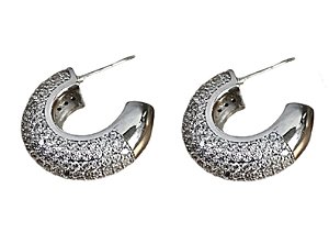 argola diamond silver