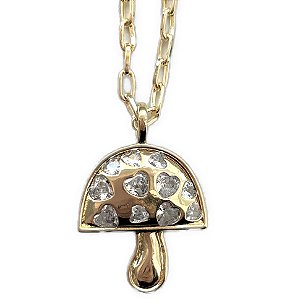 colar cogumelo heart