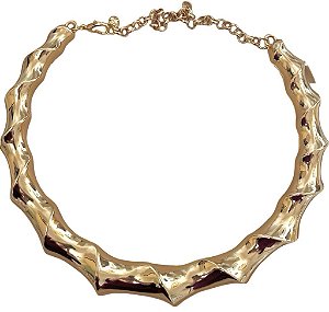 colar torcido gold