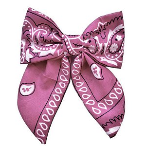 laço bandana rosa chiclete