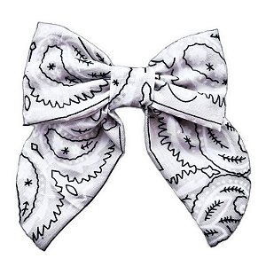 laço bandana branco