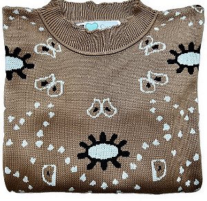 tricot love bandana bege