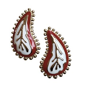 brinco love paisley red