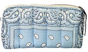 necessaire love bandana azul bebê
