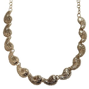 chocker mini paisley gold