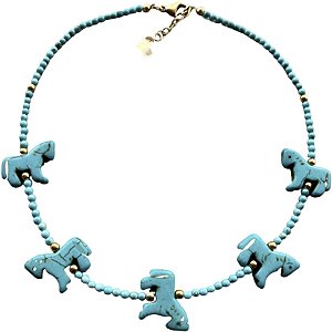 colar cavallino turquoise