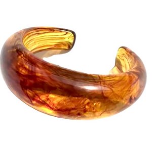 bracelete resina tartaruga