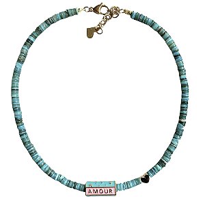 colar love turquoise
