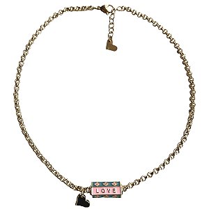 colar love chain