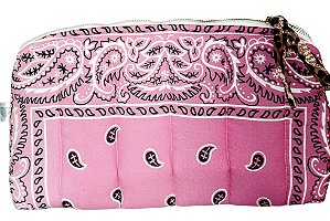 Necessaire bandana tie dye pink /leopard