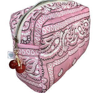 necessaire double face bandana/vichy