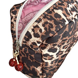 necessaire double face bandana/leopard
