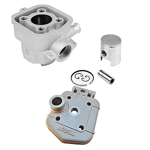 KIT CILINDRO AIRSAL AV10 LIQUID Ø47 75CC COMPLETO COM CABEÇOTE