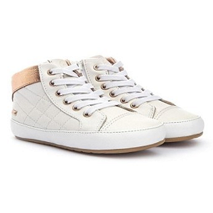 Tênis Bota Branco e Cobre - Gambo