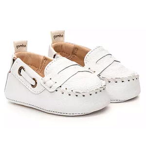 Mocassim Branco New Born - Gambo