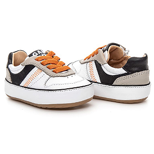 Tênis Masculino Branco e Preto - Gambo