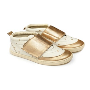 Tênis Bota Feminino Dourado/branco Star - Tip Toey Joey