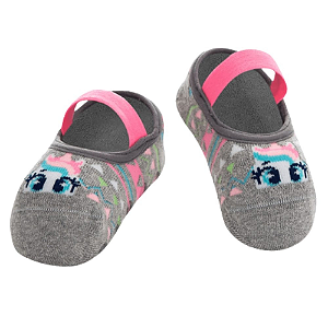 Meia Sapatilha Cinza Unicórnio - Puket