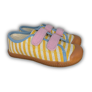 Tênis Feminino Amarelo Listras - Tnin