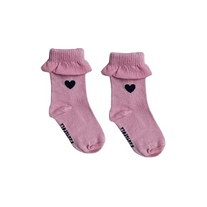 Meia Soquete Rosa Babado - Cantarola