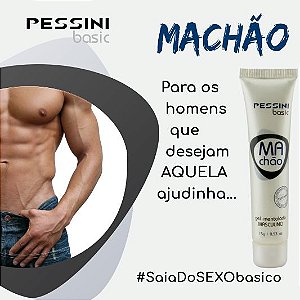 Machão Gel Mentolado Masculino Prolongador de Ereção 15g Pessini.