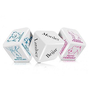 Jogo Toque Do Cupido Para Casal Com 3 Dados Eróticos Sexy Fantasy