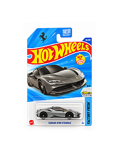 Hot Wheels Ferrari SF90 Stradale Cinza - Mainline - 2025