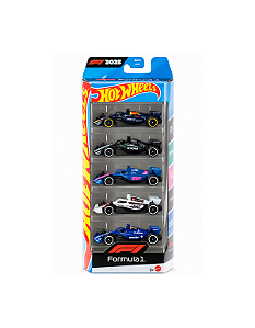 Hot Wheels Patch 5 Fórmula 1 F1 Multicolorido - 5-Pack - 2025 - Loose