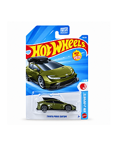 Hot Wheels Toyota Prius Custom Verde c/ prancha - Mainline - 2026