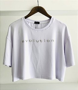 Camiseta Malha Bordada Evolution Caos