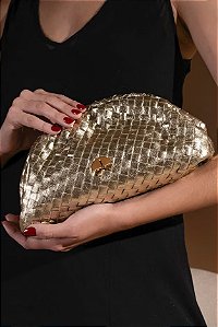 Bolsa Transversal Pequena Metalizada Matelassê Luiza Barcelos