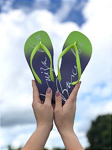 Chinelo em Borracha com Degradê Luiza Barcelos