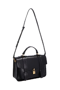Bolsa Médio em Couro Estilo Pasta Luiza Barcelos