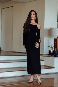 Vestido Midi Ombro a Ombro Skunk Brasil