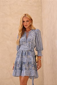 Vestido Curto Detalhe Ayla Thamara Capelão