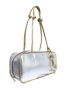 Bolsa Média Texturizada Detalhe Alça Nos Luiza Barcelos