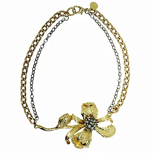 Colar Curto Uma Flor Dália Rosana Bernardes