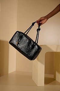 Bolsa Grande em Couro Verniz com Alça de Nó Luiza Barcelos