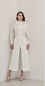 Calça de Sarja Pantacourt Alfaiataria 613 Oficial