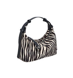 Bolsa Pequena em Couro Zebra Luiza Barcelos