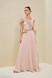 Vestido Fluido Detalhe Orgânico Fleche D'or