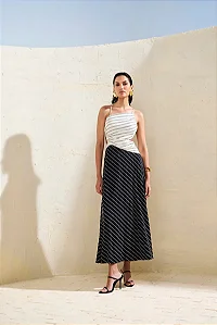 Vestido Drapê Bordado Pespontos Skunk Brasil