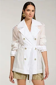 Blusa Parka Organza Thamara Capelão