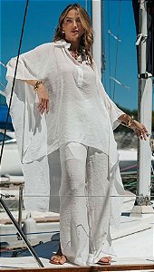 Conjunto Kaftan e Calça Reta Rogério Costa