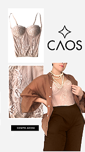 Corselet Renda Com Bojo Caos Oficial