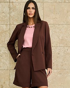 Conjunto Alfaiataria Blazer e Bermuda Fleche D'or