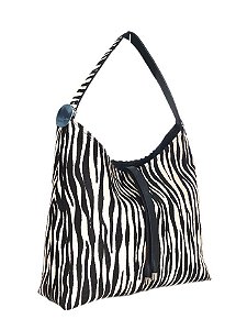 Bolsa Hobo em Pelo Animal Print Grande Luiza Barcelos