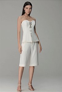 Bermuda Alfaiataria Caos Moda Feminina