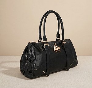 Bolsa Bowling Grande em Couro Luiza Barcelos