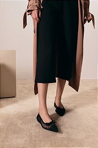 Sapatilha de Tela em Camurça Luiza Barcelos